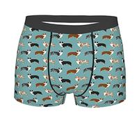 452 Homme Caleçon De Sport Chien De Berger Australien Chiens Mignons Boxershorts Mode sous-Vêtements Fitted Caleçon XL