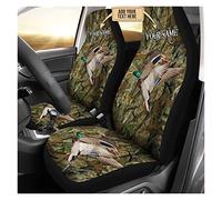 456 2Pcs Housses De Siège De Voiture Funny Animal Canard Chasse Camo 3D Couverture De Siège De Voiture Universel Housse De Sieges Auto pour Femme Homme Cadeau
