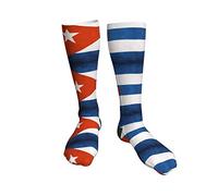 456 Chaussettes De Randonnée 50Cm Drapeau Cuba Cuba Laid À Motifs Chaussettes Maison Thermique Chaussettes Décontractées Nouveauté Chaussettes Pour Fête, Cadeau, Fête Des Mères