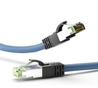 45659 Cat 8.1 Câble De Liaison S/Ftp (Pimf) Bleu - Sans Halogène (Lszh) Cuivre Awg 24