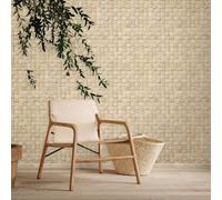 45740 Bois Et Osier Tissé Raffia Beige Galerie Papier Peint