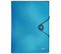 LEITZ 45791030 - Carpeta acordeón SOLID PP con 6 separadores más 1 extra ancho DIN A4 color azul