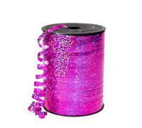 457m Ruban Rose Rouge 5mm Largeur,Ruban Bouclé pour Ballon Anneau Bouquets Couture Nœuds Brillant Métallique,Emballage de Cadeaux,Accessoire Décoration Bricolage,pour Mariage Anniversaire Noël Fête