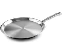 - 45829 - Crêpière Foodie, Acier Inoxydable 18/10, Sans Pfoa, Poignée Ergonomique, Fond De Diffuseur De Chaleur Sandwich, Adapté À L¿Induction Et Lavable Au Lave-Vaisselle, Ø28 Cm