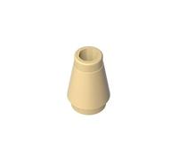 4589 Brique Ronde Cône 1x1 [sans Rainure Supérieure] 50 Pièces GDS-606 Compatible avec Lego Briques de Construction Couleur:Beige 5