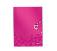 [45990023-2] LEITZ Lot de 2 Chemises WOW 3 rabats à élastique polypro 150 feu...