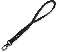 45cm Strong Nylon Short Leash With Padded Handle Comfort For Large Dogs,Boys And Girls-Daily Training (Black)