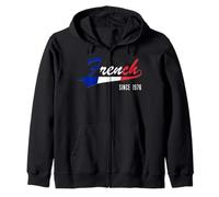 45e Cadeau d'anniversaire French Since 1976 45 Ans France Sweat à Capuche