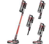 45KPA/550W Aspirateur Balai Sans Fil,60 Minutes Autonomie Aspirateur Sans Fil Puissant avec Recharge Murale Écran Intelligent, Aspirateur balai Puissant pour Les Poils d'animaux/Tapis/Sols Durs