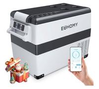 45L Glacière à Compresseur EUHOMY - Réfrigérateur Portable 12V/24V/220V -20°C à 20°C pour Camping-Car, Van et Voiture