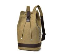 45L Kaki mâle toile seau sac Camping sac à dos tactique militaire voyage randonnée armée sacs alpinisme sac à bandoulière sac rond