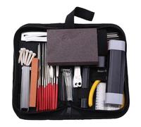 45Pcs Kit D'outils de Réparation de Guitare Mesure Polissage Lime Organisateur Cordes Réglage du Manche Sillet Polissage Mesure des Cordes pour Guitare, Ukulélé, Basse, Mandoline, Banjo