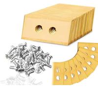 45pcs Titanium Replacement Blades for Worx Landroid Trimmer with 90 Screws Long Life Replacement Accessories