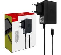 45W Charger for Switch Console Hands Adapter TV Stand Mode 15V/3A Fast Charge with 3m/10ft Cable,Compatible with Switch Lite/Switch OLED-Black