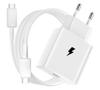 45W Chargeur Mini et Câble 1Mètre pour Samsung A36 A56 5G M56, Charge Super Rapide PD Adaptateur de Chargeur USB C et Type C Câble pour Galaxy S25 Ultra S25+ S24+ S24 Ultra S23+Ultra S22+ Tab S9 FE+
