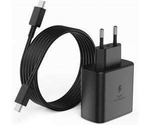 45W Chargeur pour Samsung S25 S24 S23 S22 Ultra, Charge Rapide USB C pour Galaxy A56 A36 Edge S25+ S24+ S23+ S22+ S25 S24 S23 S22 Secteur Adapteur avec Type C Câble