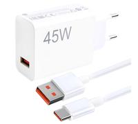 45W Chargeur Rapide avec Câble USB C 1m, pour Note 15 14 5G 14 Pro, Chargeur Turbo pour Pad 6 5 Note 14 13 12S 12 POCO Pad M6 Mi 10T Pro Lite A3, POCO M6 et Plus