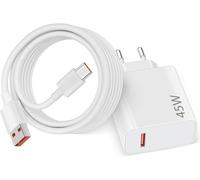 45W Chargeur Rapide avec Câble USB C de 2m pour XiaoMi Redmi Note 14 5G 14 13 12 POCO X7 F7 Chargeur Turbo pour XiaoMi Pad 7 6 11 Lite Redmi 15C 14C 13C Note 12S 11S 10 9 Pro Pad M6 Mi 10T