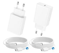 45W Chargeur Rapide pour Samsung, 2Pack Chargeur Charge Rapide USB C et 2M Câble Prise pour Samsung Galaxy S25 S24 S23 S22 S21 S20 Ultra Plus/S25+/Note 20/10/9/Fold/Flip/Tab USBC Alimentation Secteur