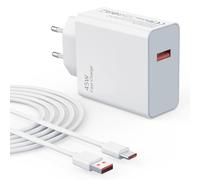 45W Chargeur Rapide Turbo pour Xiaomi Redmi avec 6A Câble USB C 1M | pour Xiaomi Redmi Note 14 Pro 5G/13 12 11 10 A5 A3, Poco X7 X5 X4 X3 F7 F5 M7 M6, Xiaomi 13 Lite 13T 12T 12 11T 10T