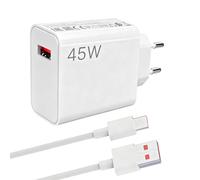 45W Chargeur Rapide USB, avec 6A Câble USB C avec Câble USB C 1M | pour Note 14 5G / 14 Pro / 13 / 12S / 12 / 15C / 15 4G / 14C / 13C / 10/9 Pro / A3 / POCO X7 / M6 / M4 / Pad