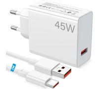 45w Chargeur Rapide Usb Pour Redmi Note 14 Pro 14 13 12 Poco X7,Chargeur Turbo Avec 6a Câble Usb C 2m Pour Xiaomi Pad 7 6 11 Lite Redmi Pad Se Pro Redmi 14c 13c 12c Redmi 12 Redmi A3 Poco C75 C65 M6