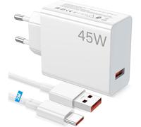 45W Chargeur Rapide USB pour Redmi Note 14 Pro 14 13 12 POCO X7,Chargeur Turbo avec 6A Câble USB C 2M pour Xiaomi Pad 7 6 11 Lite Redmi Pad SE Pro Redmi 14C 13C 12C Redmi 12 Redmi A3 POCO C75 C65 M6