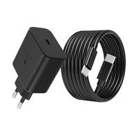 45W Chargeur Ultra Rapide avec Câble USB C 2M pour Samsung Galaxy S25 S24 S23 S22 S21 S20 Ultra S25+ S24+ Note20 A55, Z Fold6, ZFlip6 5G, Tab S9 S8 S10 Ultra Tablette, USBC Prise Secteur Adaptateur