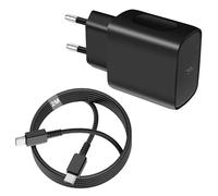 45W Chargeur USB C, Charge Rapide avec 2m câble USB C,pour Samsung Galaxy S25/S24/S23/ S22 /S21 /S21 Ultra,S20 FE, A16/A15/A14/A54/A53/A34,Chargeur Type C Secteur Adaptateur pour iPhone Huawei Xiaomi