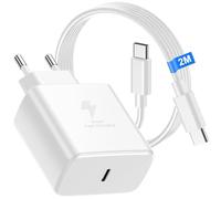 45W Chargeur USB C pour Samsung, Chargeur Rapide pour Samsung Galaxy S26/S25/S24/S23/S22/S21/ Ultra/S20/S20+/ Note 20/10/9/8/A73/A53/A52/S10/S9,USB C PD Adaptateur Type C Chargeur avec 2M Câble USBC