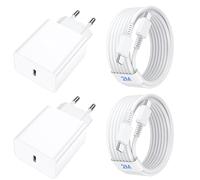 45W Chargeur USBC, 2Pack Chargeur Rapide Sam-Sung avec Câble de Charge 2M | Chargeur Ultra Rapide pour Ga-laxy S26/S25/S24/S23/S22/S21/S20/Ultra/Note 20/A55/A54, Prise Secteur USB C Adapteur