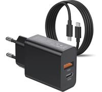 45W Chargeur UsbC Et Cable Pour Samsung Galaxy A56 5G/S25 Ultra/S25 Plus/S25/S24/S24+/S24 Fe/S24 Ultra/S23/S23 Ultra/S22 S21 S20/Z Fold 5 6/Z Filp 5 6/A36 A26 A16/A55 A25 A35 A53 Rapide Prise Secteu
