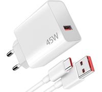 45w Fast Charger With Usb C Cable 1m For Xiaomi Redmi Note 14 5g 14 Pro, Turbo Charger For Xiaomi Pad 6 5 Redmi Note 14 13 12s 12 Poco Pad M6 Mi 10t Pro Lite