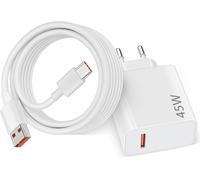 45w Fast Charger With Usb C Cable 2m For Xiaomi Redmi Note 14 5g 14 Pro, Turbo Charger For Xiaomi Pad 6 5 Redmi Note 14 13 12s 12 Poco Pad M6 Mi 10t Pro Lite