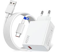 45w Fast Usb Charger For Redmi Note 14 Pro 14 13 12 Poco X7, Turbo Charger With 6a Usb C 2m Cable For Xiaomi Pad 7 6 11 Lite Redmi Pad Se Pro Redmi 14c 13c 12c Redmi 12 Redmi A3 Poco C75 C65 M6
