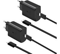 45W Samsung Usb - C Ultra Fast Charger Type C Android Phone Charging Cable Block For Samsung Galaxy S24/ S23 Ultra/ S23+/S22 Ultra/ S22 +/S20 Ultra, With 2 X 6.6 Feet Cable [Pack Of 2]
