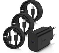 45w Super Fast Usb C Charger For Samsung Galaxy S25+, S25 Ultra, S24+, S24 Ultra, S23+, S23 Ultra, S22, S21, Note20, A54, A53,Z Fold5,Flip5,Fold4,Tab S8 Ultra, Type C Adapter With 1m+2m+2m Usb C Cable