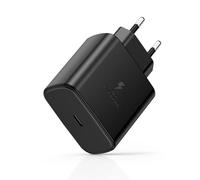 45W USB C Charger Fast Charging, Type C Fast Charge Charger for Samsung Galaxy S25/S24/S23/S22/S21 Ultra/S20/S20+/Note 20/10/9/A73/A53/A52/S10 Mobile Phone Fe USB-C AC Adapter Power Socket Noir