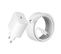 45W USB C Chargeur Super Charge Rapide pour Samsung Galaxy S25, S25+, S24 Ultra, S24+, S23+, S23FE, S22, S21, S20, Note20/10+, A55, A53, Tab S9 S8 S10+, Prise Secteur USBC Adapteur avec 2M Câble
