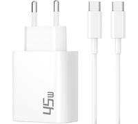 45W Usb C Fast Charger For Google Pixel 9/9A/9 Pro Xl Fold, 8/Pro/8A/7/7A/6/6A, Iphone 16 16Th 15, Macbook, Samsung S25 S24 S23 Ultra, Usbc Pd Gan Adapter Type C Charger Plug + 2M Cable