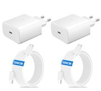 45W USB CChargeur Adaptateur,pour：Samsung Galaxy Ultra S25/S24/S23/S22/S21/S20/+/Note 20/10/9/8/A73/A53/A54/A56/S10/S9,iPhone17/16/15/Pro/Pro Max/Plus,iPad,Moto,Google,Chargeur Rapide,et 2M Câble