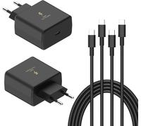 45W Usb Type C Fast Charger For Samsung Galaxy S21 S22 S23 S24 Ultra S20 S21 S22 S23 Note Universal Adapter With 6Ft Usb C To Usb C Charging Cable (Pack Of 2)