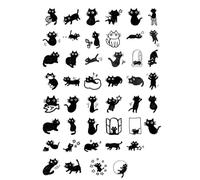 45x / Boîte Autocollants Pour Ordinateur Portable Cats Autocollants Pour Thème Animaux De Chaton Décoratifs Le Scrapbooking
