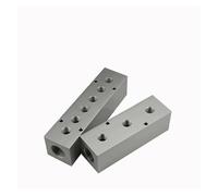 45x45mm 3/4" BSP Female 2 3 4 5 6 Ways 4-12 Ports Solid Aluminum Air Manifold Block Splitter Pneumatic Fitting Air Compressor(CJX1-75 (grade A))