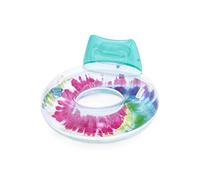Bestway Bouée Tie Dye avec appui-tête 118 x 117 cm Multicolore