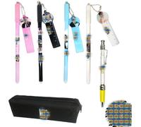 46 Big Capacity Pencil Case With Bangt$ Stickers For Boys Black Ink
