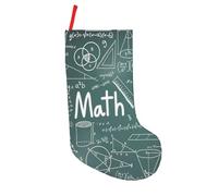 46 cm Formulas personnalisés Formes Théorie Mathématiques Mots Impression Mots Bas de Noël, Cheminée, Sapin de Noël, Décorations Familiales