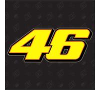 46 ? dossard Valentino Rossi Moto GP Sticker