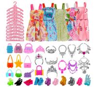 46 Pièces 30cm Barbie Chaussures, Sacs, Vêtements, Cintres, Accessoires, Jouets Généraux