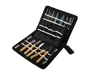 46 Pièces Cuisine Sculpture Ciseau Chef Outils Fruits Légumes Nourriture épluchage Ensemble Cuisine Ciseau Garnir Outils avec Sac de Transport